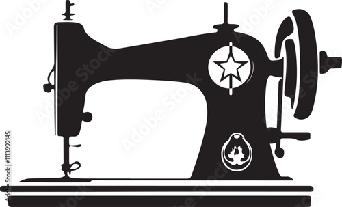 Swing machines silhouette vector. Silhouette Vector Designs Featuring a Sewing Machine