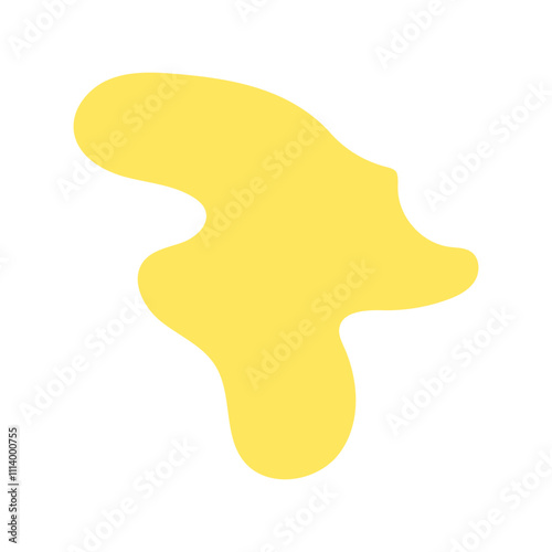 abstract blobs pastel yellow for background