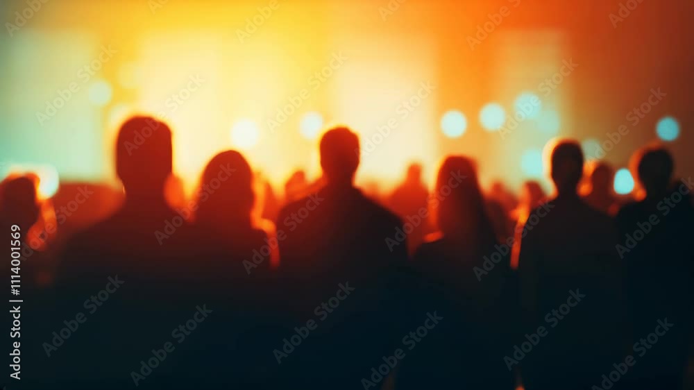 An excited group of people gathers at a lively performance, surrounded by colorful lights and sounds in an outdoor setting during the evening An excited group of people gathers at a lively performance, surrounded by colorful lights and sounds in an outdoor setting during the evening