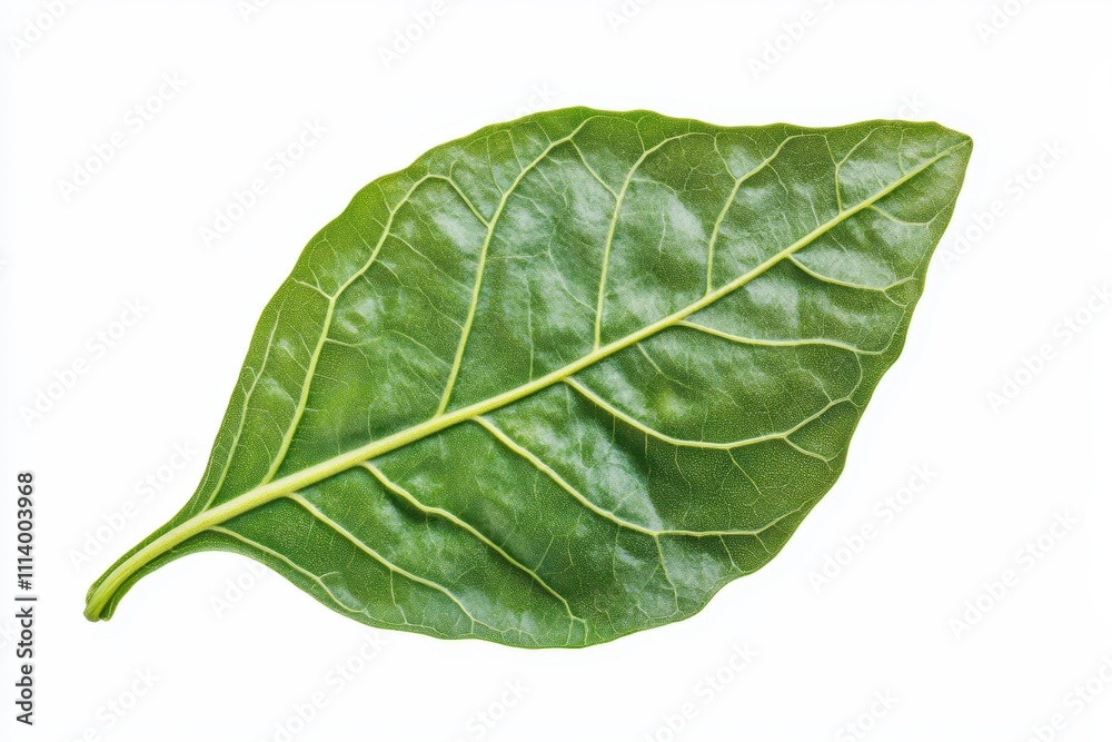isolated green papaya leaf on white background isolated green papaya leaf on white background
