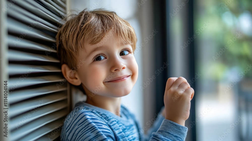 A cheerful young boy smiles while leaning against a wall, exuding joy and innocence. A cheerful young boy smiles while leaning against a wall, exuding joy and innocence.