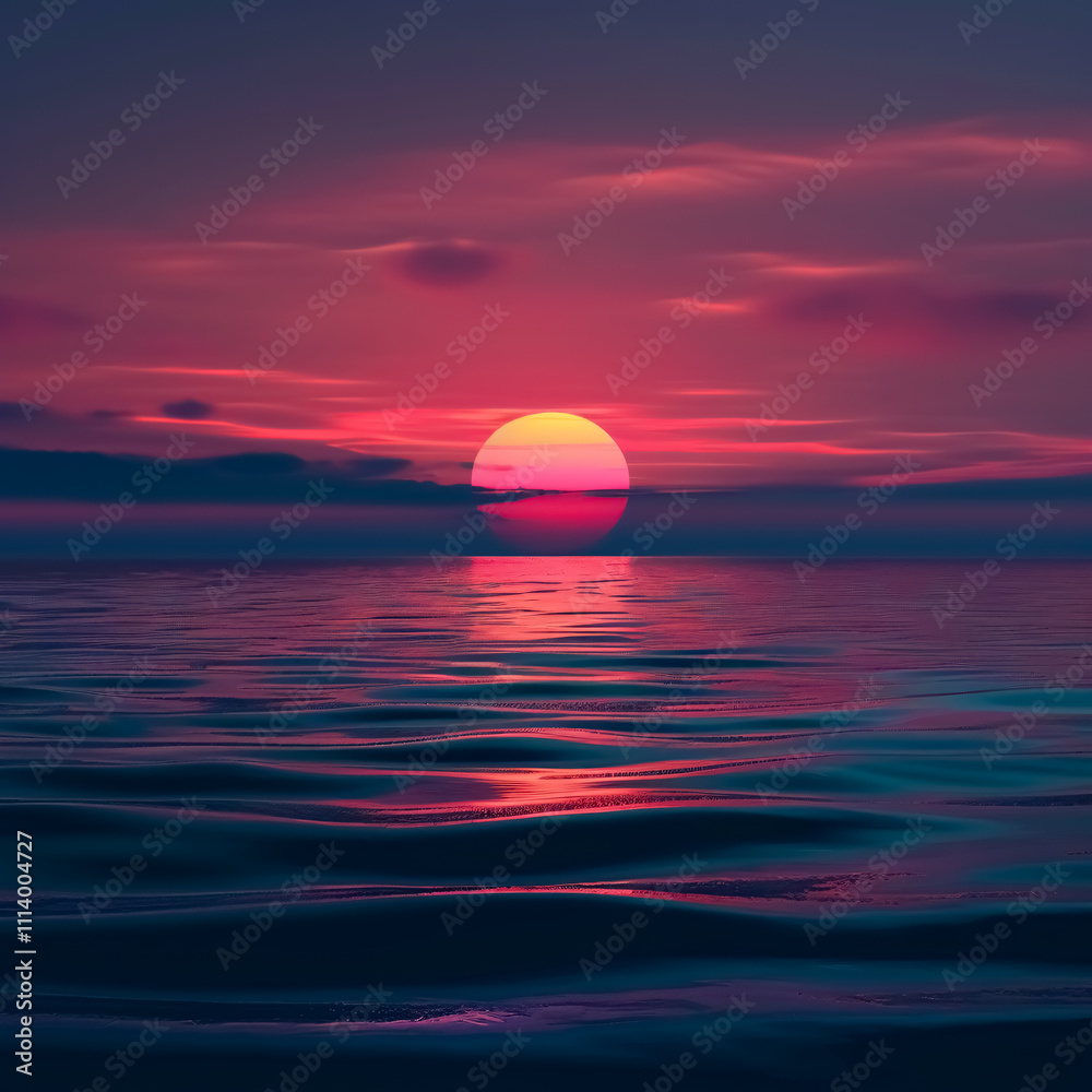 Calm and serene early morning sunrise moments Calm and serene early morning sunrise moments