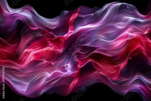 Futuristic vision of the collective information field merging with akashic records and energy waves photo