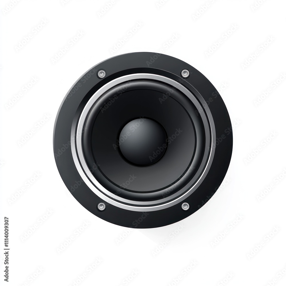 Black speaker isolated on white background. Black speaker isolated on white background.
