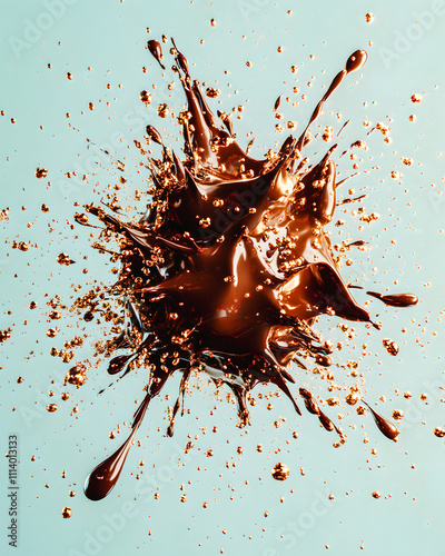 Explosion de chocolat liquide photo