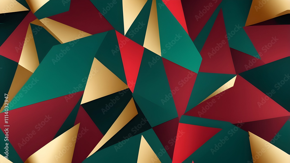 Minimalist Christmas, green, red, gold, Geometric Background with Soft Gradients and Modern Aesthetic Minimalist Christmas, green, red, gold, Geometric Background with Soft Gradients and Modern Aesthetic