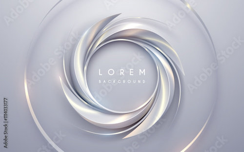 Abstract circle soft light shapes background