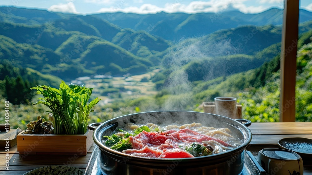 Outdoor Hot Pot Experience with Scenic View Outdoor Hot Pot Experience with Scenic View