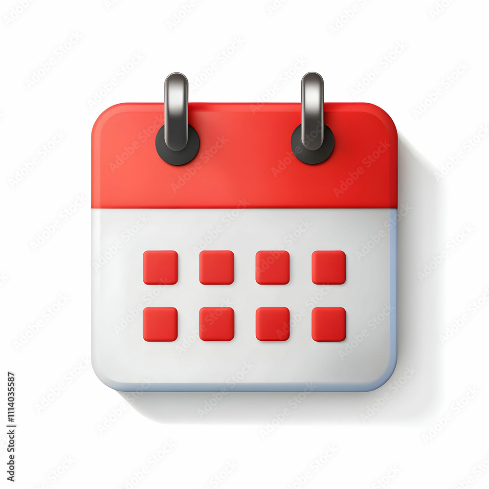 calendar icon on white background calendar icon on white background