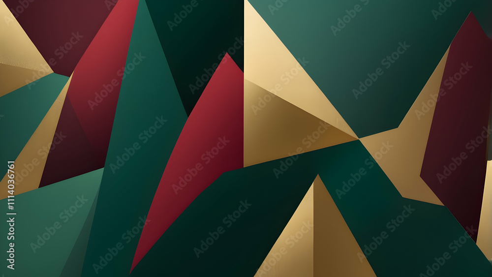 Minimalist Christmas green, red, gold, Geometric Background with Soft Gradients and Modern Aesthetic Minimalist Christmas green, red, gold, Geometric Background with Soft Gradients and Modern Aesthetic
