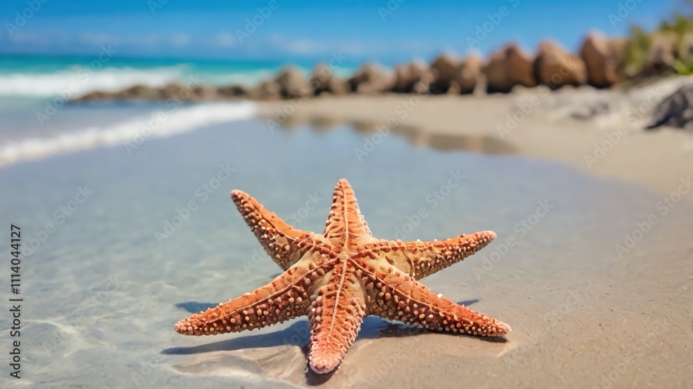 tarfish on a sandy beach with clear waters. tarfish on a sandy beach with clear waters.
