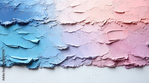 Pastel colors blend harmoniously on a textured canvas, evoking calmness and creativity