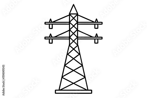 Electricity icon. Outline illustration of electricity vector icon