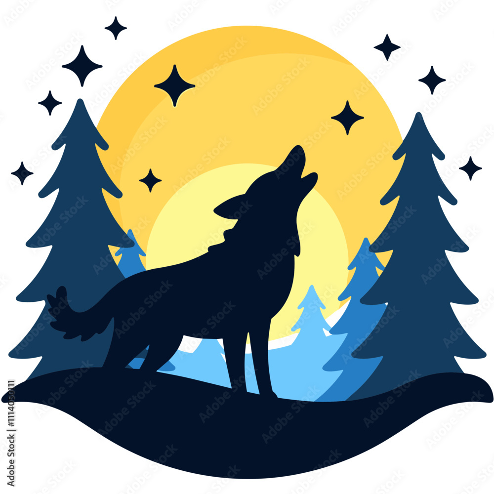 Wolf Howling at the Moon Wolf Howling at the Moon