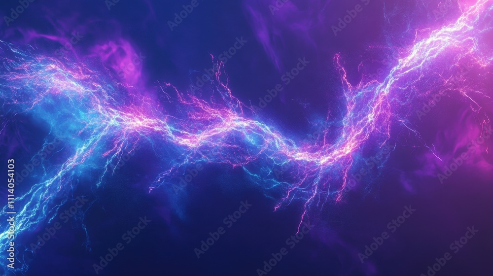 Abstract Cosmic Energy Flow: A mesmerizing blend of vibrant blue and pink electric currents weaving through a dark nebular background. A digital art masterpiece. Abstract Cosmic Energy Flow: A mesmerizing blend of vibrant blue and pink electric currents weaving through a dark nebular background. A digital art masterpiece.