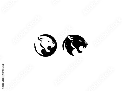 Elegant Panther Logo,Black Panther Emblem,Stealth Panther Logo,Luxury Panther Icon,Modern Panther Symbol,Strong and Elegant Vector Design. 