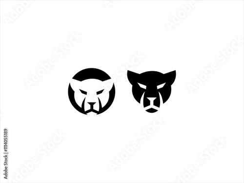 Elegant Panther Logo,Black Panther Emblem,Stealth Panther Logo,Luxury Panther Icon,Modern Panther Symbol,Strong and Elegant Vector Design. 