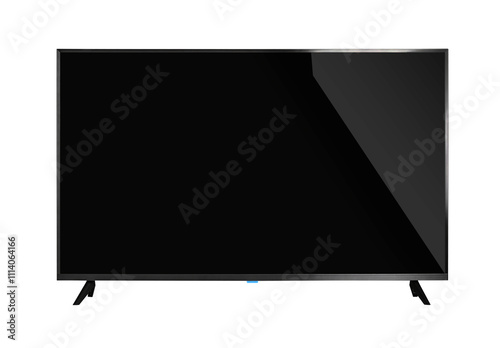 Obraz na płótnie TV isolated on white background. w salonie