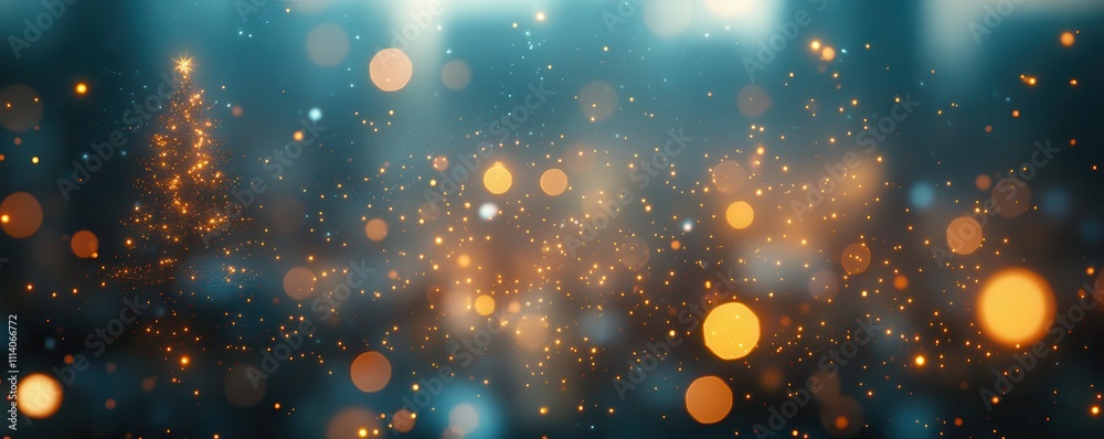 Christmas tree bokeh lights background Christmas tree bokeh lights background
