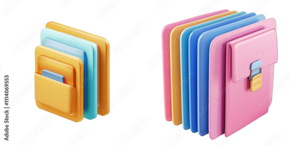 3d render Court Document Folder isolated on transparent background Cartoon Illustration in plastic style 3d render Court Document Folder isolated on transparent background Cartoon Illustration in plastic style