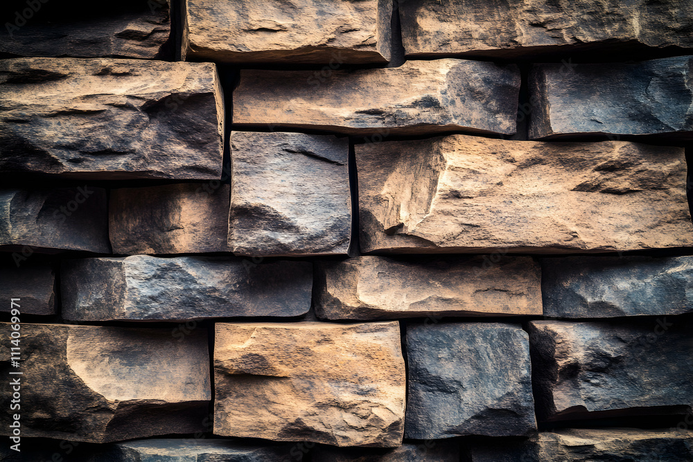 Rustic Brown Stone Wall Texture. Perfect for background, design, or architecture projects. Rustic Brown Stone Wall Texture. Perfect for background, design, or architecture projects.