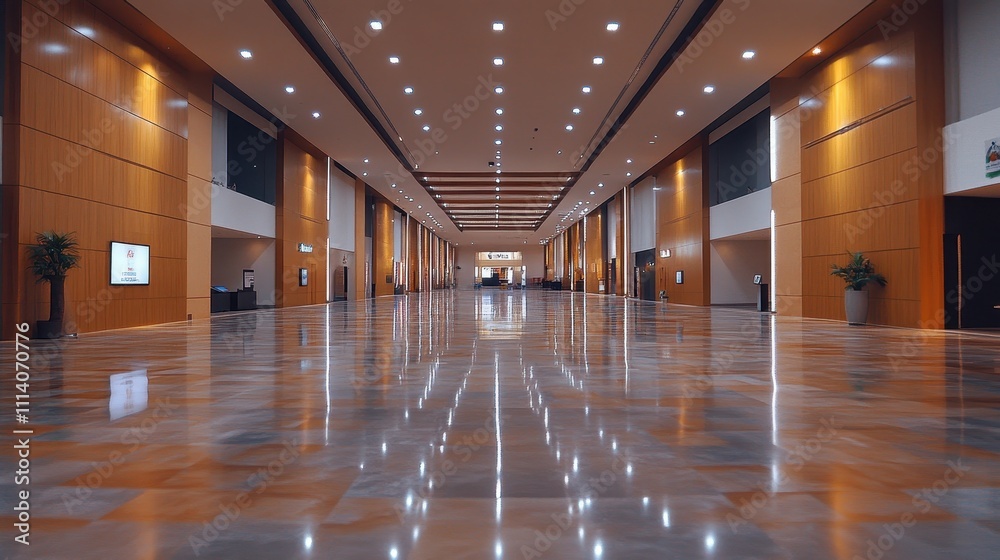 © peppastocker - Large, empty exhibition hall suitable for galleries, trade shows, and sports events, with a versatile indoor layout © peppastocker - Large, empty exhibition hall suitable for galleries, trade shows, and sports events, with a versatile indoor layout