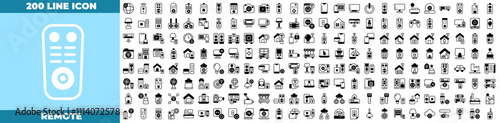 Remote Duotone Editable Icons set.