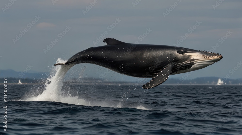 Fototapeta premium Whale's Leap