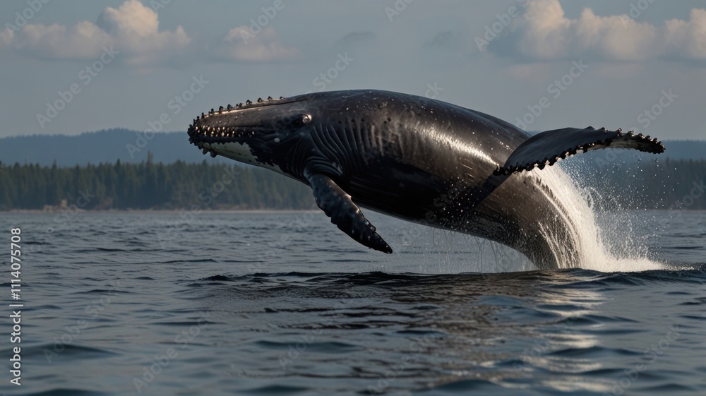 Fototapeta premium Whale's Leap