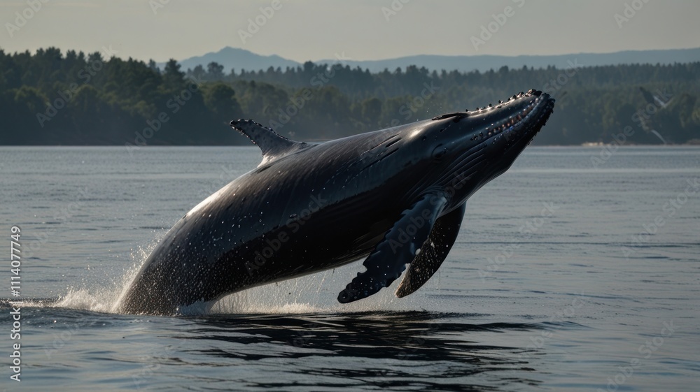 Fototapeta premium Whale's Leap