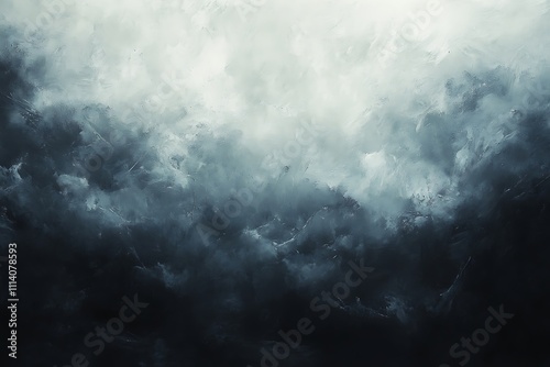 Rainy Sky with Dense Dark Gray Clouds and Rain photo