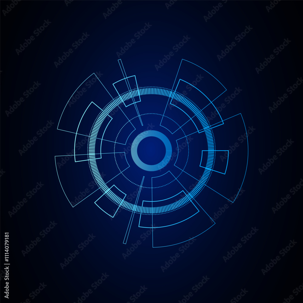 Sci fi futuristic user interface, HUD, Technology abstract background , Vector illustration. Sci fi futuristic user interface, HUD, Technology abstract background , Vector illustration.
