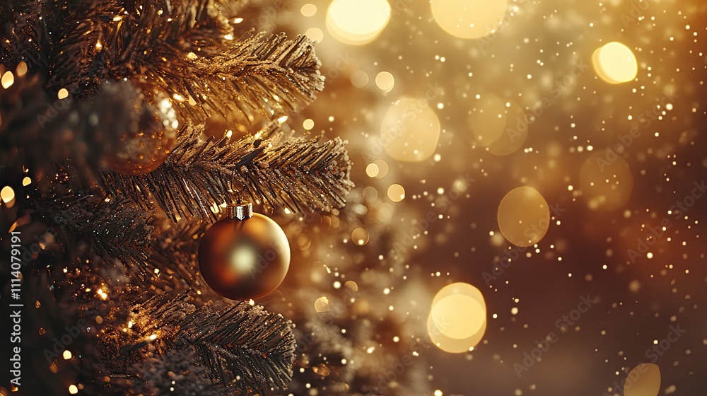 A stunning Christmas tree adorned with sparkling lights, a glowing golden star on top, and shimmering decorations. The tree is surrounded by a festive bokeh background. A stunning Christmas tree adorned with sparkling lights, a glowing golden star on top, and shimmering decorations. The tree is surrounded by a festive bokeh background.
