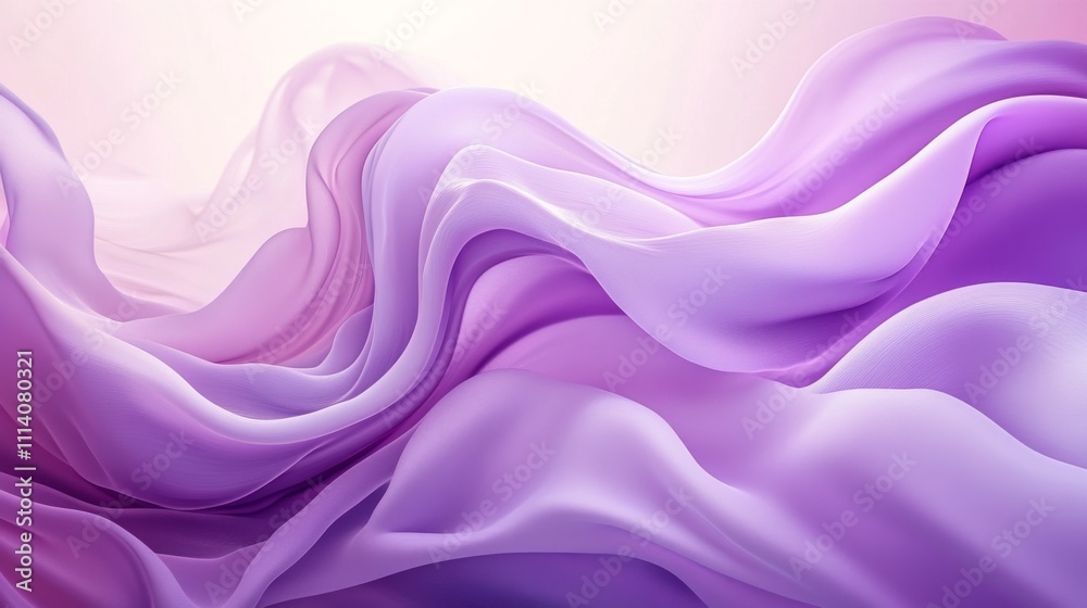 Abstract Purple Fabric with Smooth, Wavy Texture Abstract Purple Fabric with Smooth, Wavy Texture