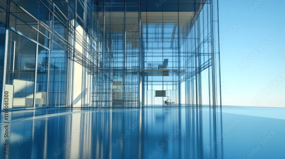 Obraz premium Glass Structure Building