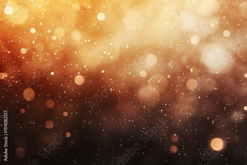 Warm Golden Bokeh Background with Soft Gold Accents photo