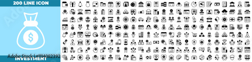 Investment Duotone Editable Icons set.