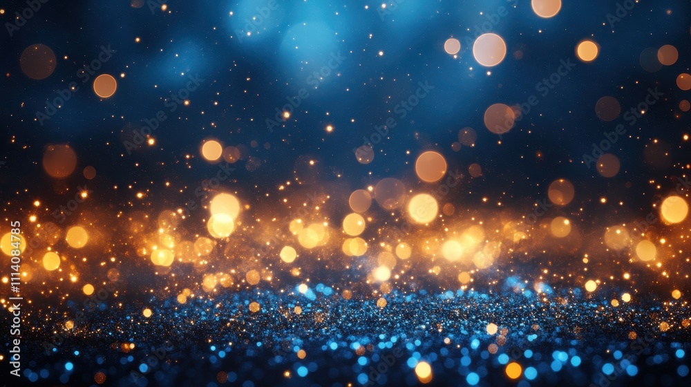 Fototapeta premium Tiny twinkling stars lights background sparkle.