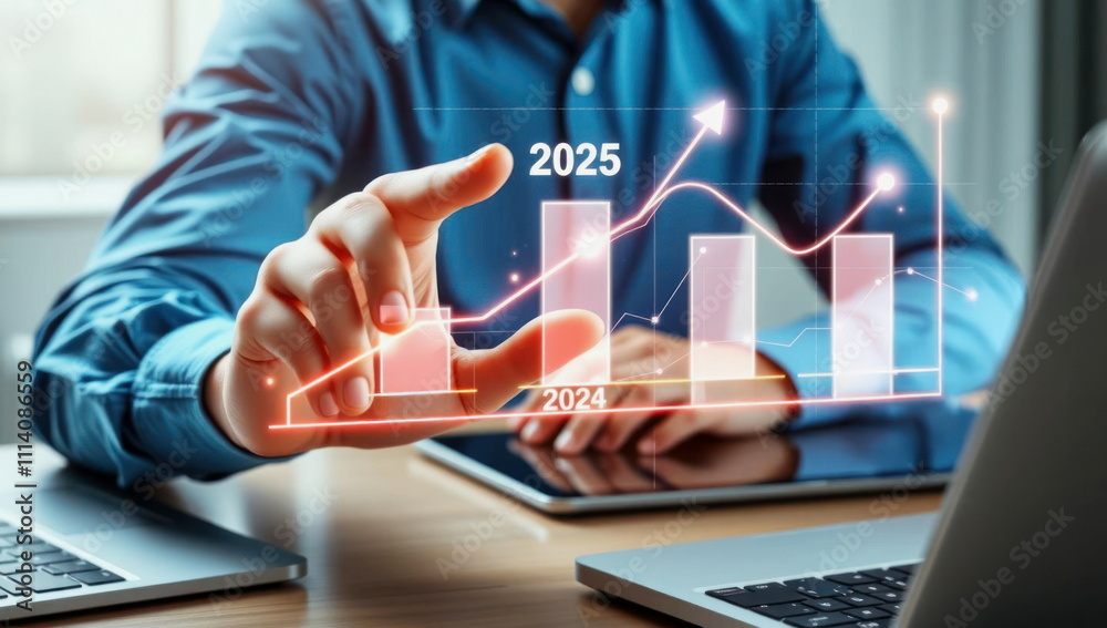 Interactive graph showcasing financial growth trends to 2025 Interactive graph showcasing financial growth trends to 2025