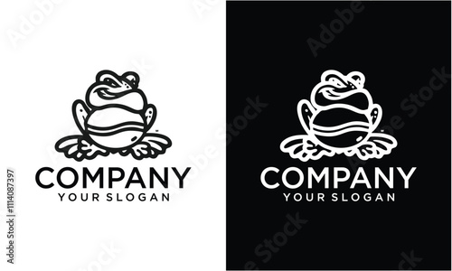 Creative Frog Logo Design Template Inspiration  photo