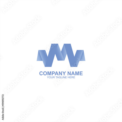 company logo m initial icon with creative vector illustration