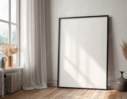 ISO A Paper Size Poster Mockup for Sophisticated Living Room Wall Art Decor