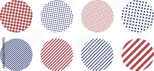 幾何学的な抽象的なの円の素材セット　ベクター　Abstract dot circle, circle geometric dot gradient