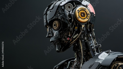 Futuristic Robot Head - Mechanical Marvel