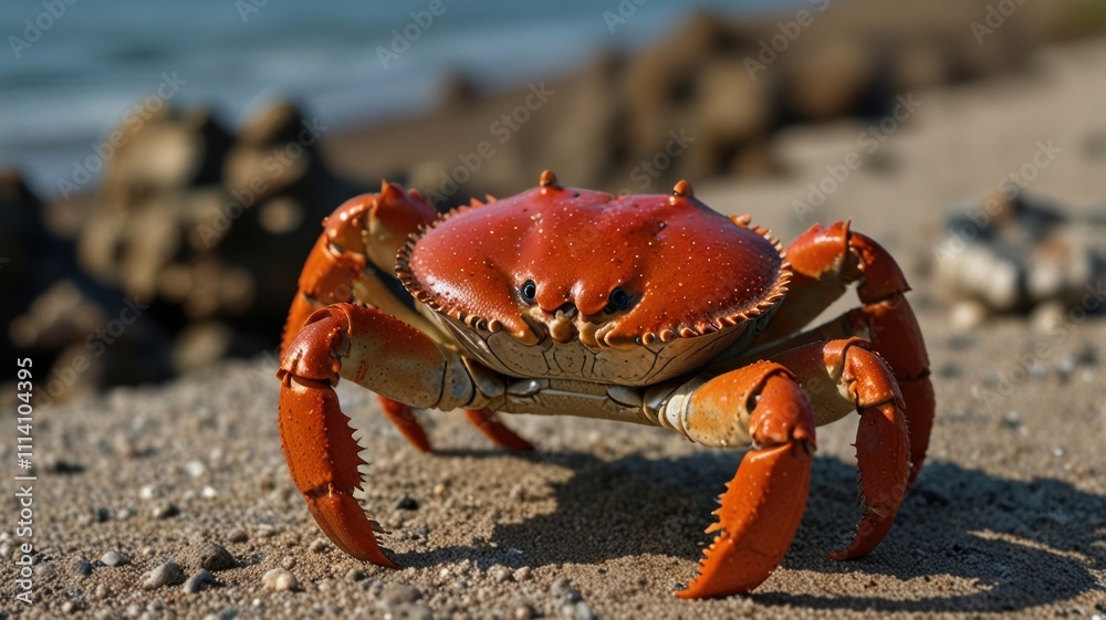 Red Crab on Beach Red Crab on Beach
