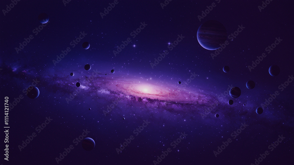 Fototapeta premium Galaxy and space