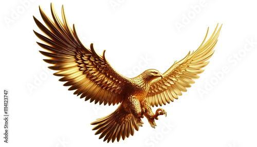 Symbolic Golden Hawk Illustration