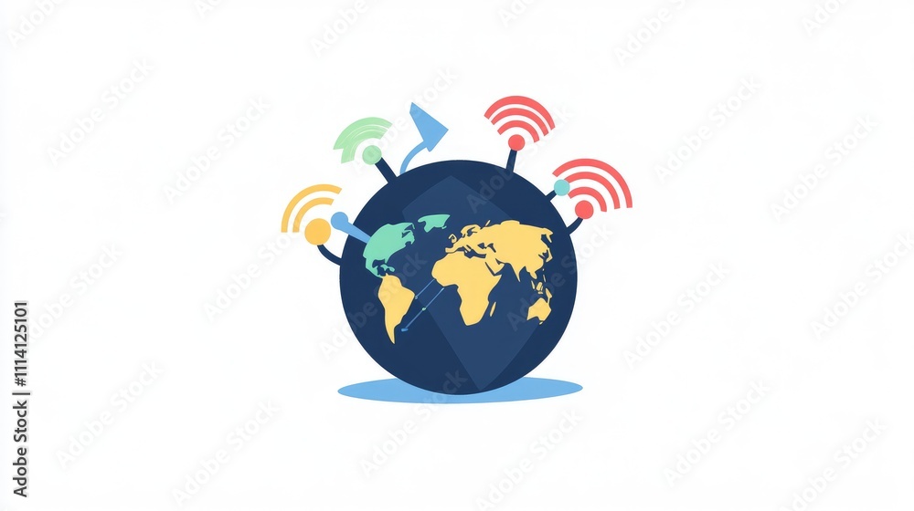 International communication icon, fiber network, wifi, digital, network International communication icon, fiber network, wifi, digital, network