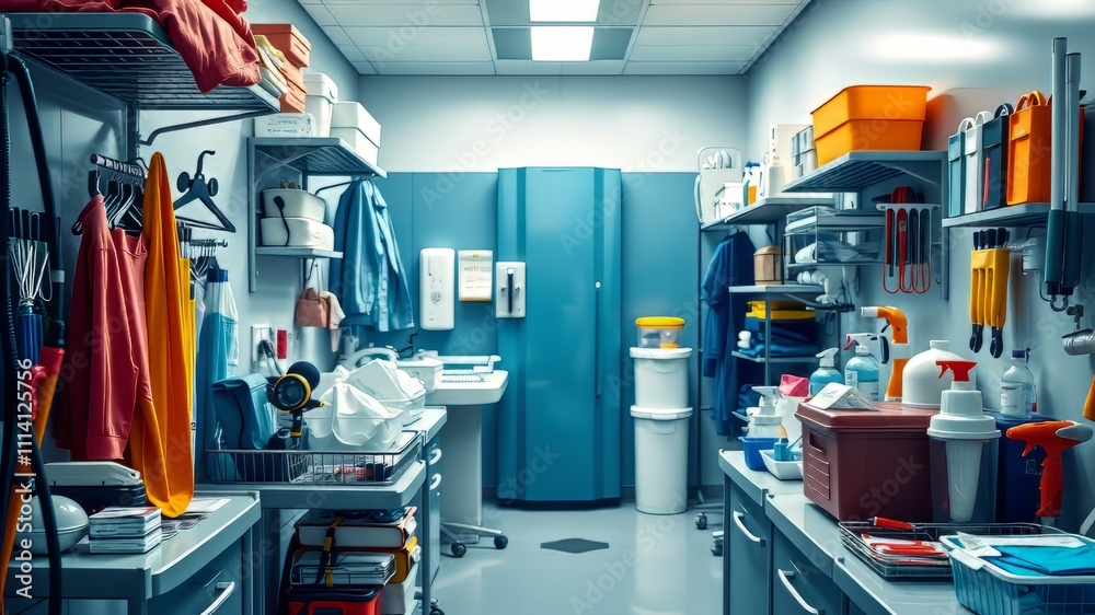 Hospital Room Organization Tools - AI-Generated Medical Images Hospital Room Organization Tools - AI-Generated Medical Images
