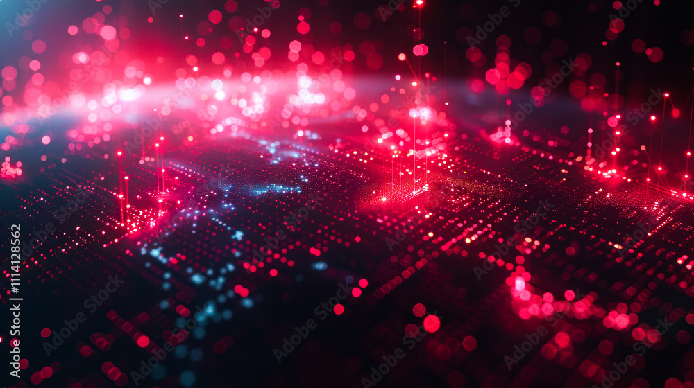 Fototapeta premium Exploring the dynamic world of cryptocurrency trading with digital visualizations and market analytics